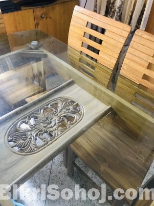 Original Shegun Wood Dinning Table